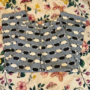 Lisa says gah Robyn jeans in sheep print